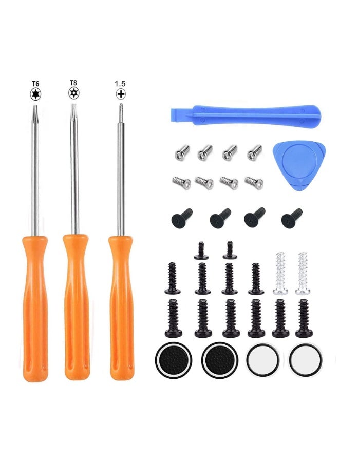 Chabeia Screws set for PS4 PS5,Xbox one/series X Controller Install Repair Screws and Phillips T6 T8 Screwdrivers Open shell tool - Image 1