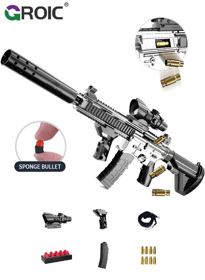 GROIC Blasters M416, Toy Gun Light and Soft Bullets Education Toy,Blaster Gun M416 Toy Guns, DIY Toy with Rich Accessories ,Shooting Games Toys for Kids, Kids Holiday Birthday Gifts  - Image 1