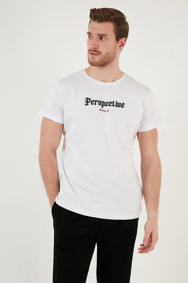 Buratti Cotton Slim Fit Crew Neck T Shirt Men's T Shirt 541PERSPECTIVE