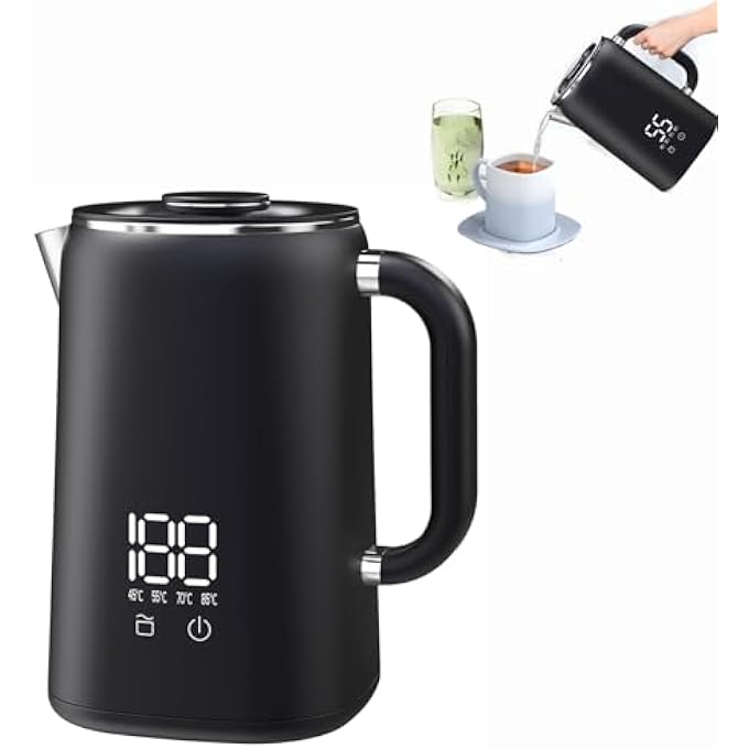 GraGra Electric Kettle17L Kettles Electric 1500W Rapid Boil Stainless Steel Travel Kettle Auto ShutOff And BoilDry Protection For Tea Coffee And Milk - Image 2