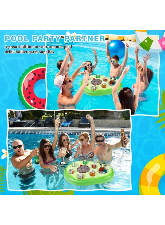 The Clouds Pineapple Floating Cooler Large Capacity Lightweight Drink Holder For Pool - Image 3
