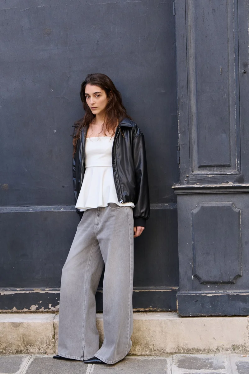 H&M Bandeau peplum top