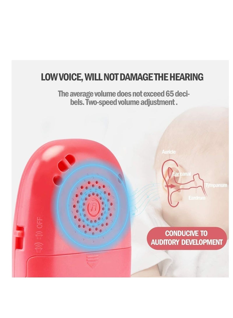 Teething Phone Toy for Babies Play and Learn for Children and Toddlers Baby Shark Phone Toys with Light and Sound Preschool Birthday Gift for Girl Boy 18+ Months RED - Image 5