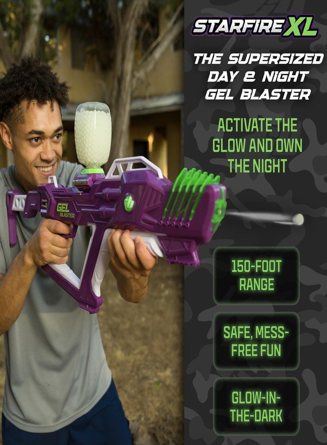 Gel Blaster Starfire XL - Glow-in-The-Dark Supersized Toy Gel Blasters with Water Based Beads - Semi, Full-Auto, Triple Burst Modes & Adjustable FPS - Outdoor Games & Toys - Ages 14+ - Image 2