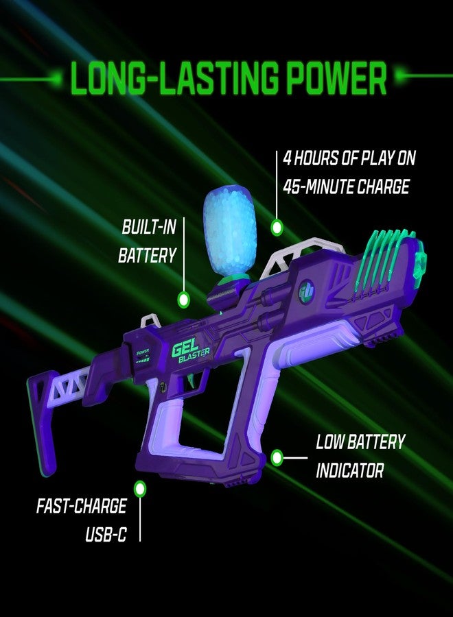 Gel Blaster Starfire XL - Glow-in-The-Dark Supersized Toy Gel Blasters with Water Based Beads - Semi, Full-Auto, Triple Burst Modes & Adjustable FPS - Outdoor Games & Toys - Ages 14+ - Image 5