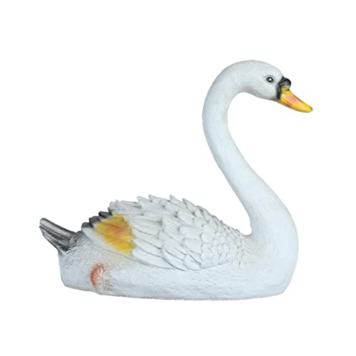 The Decorshed Swan Statue Sculptures Showpieces for Garden Decoration - Art Figurine for Home Living Room Decorative,Garden Animals [ White Swan ] - Image 3