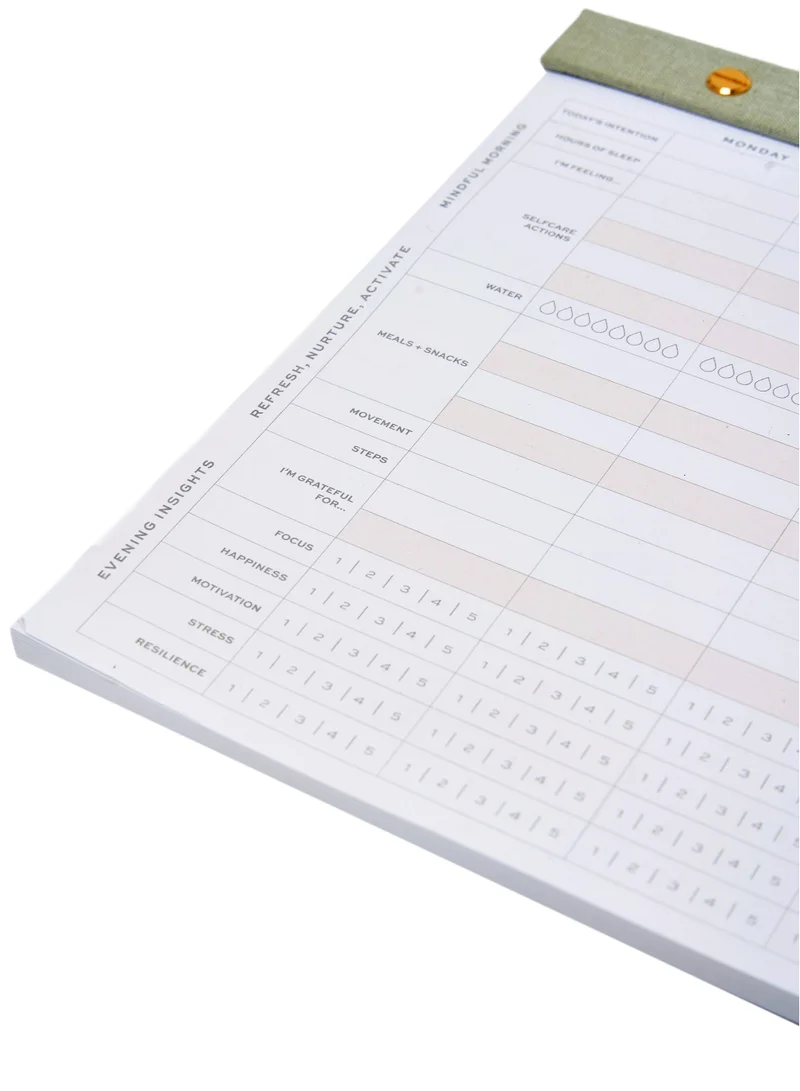 Prickly Pear Beige Weekly Planner Mindful Tracker