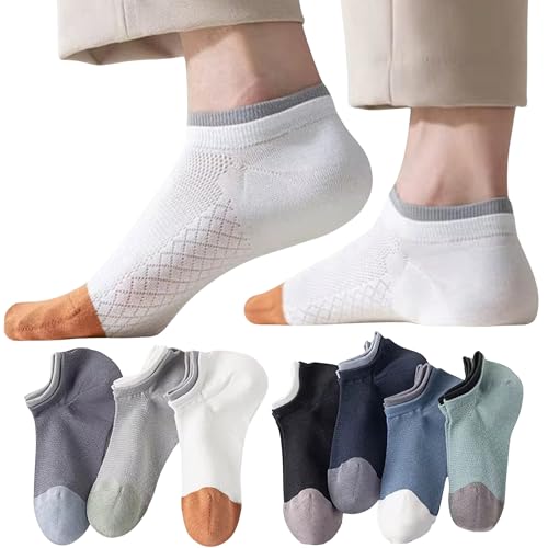DIVUE Socks for Men and Women | Pack of 7 | Premium Cotton Double Collar Design | Anti Odor, Soft & Breathable, Durable Everyday Wear Ankle Socks | Casual & Sports Use - Image 1