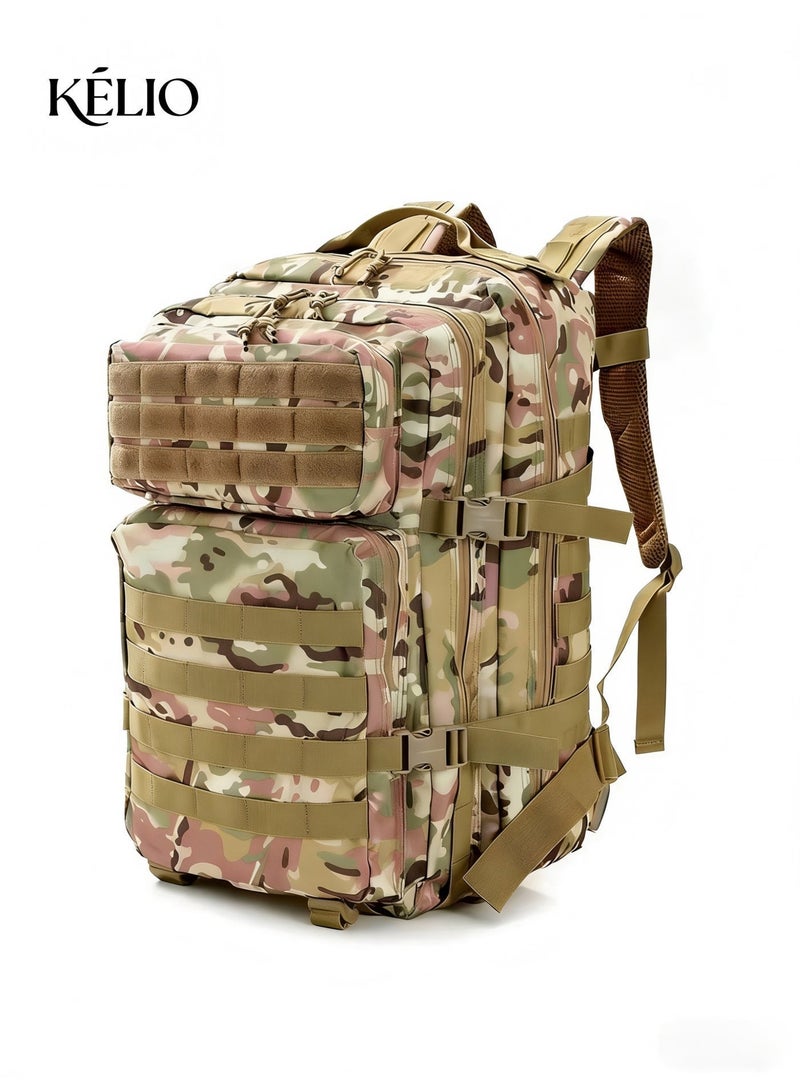 KELIO KÉLIO 45L Tactical Assault Backpack, Camouflage – Molle System, Waterproof - Image 1
