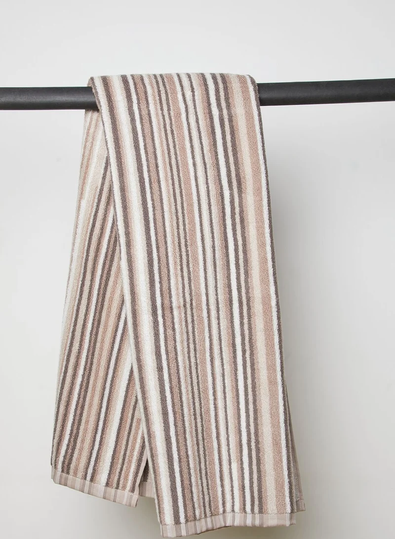 Marks & Spencer Pure Cotton Striped Xl Bath Towel