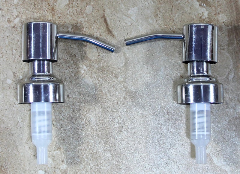 MBSC Stainless Steel Liquid Soap Dispenser Replacement Pump | Lotion Pump - Pack of 2 - Image 2