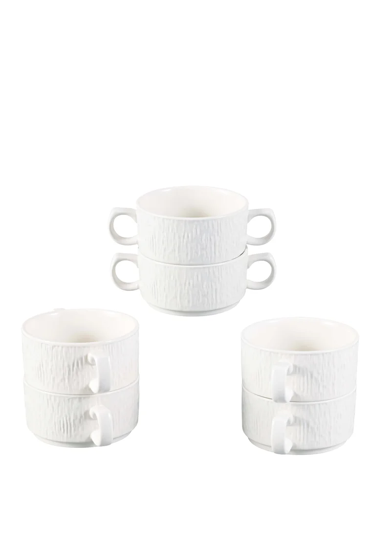 شالو طقم شوربة بورسلين شالو أمير  قطعة مع ستاند ذهبي