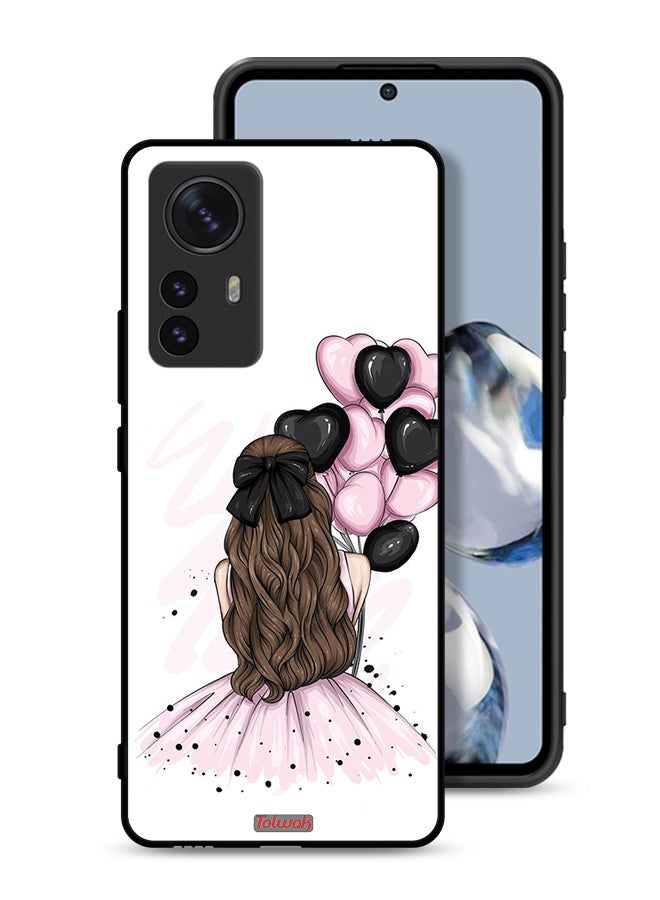 Tolwak Xiaomi 12 Pro Protective Case Cover Holding Balloons Girl Art - Image 1