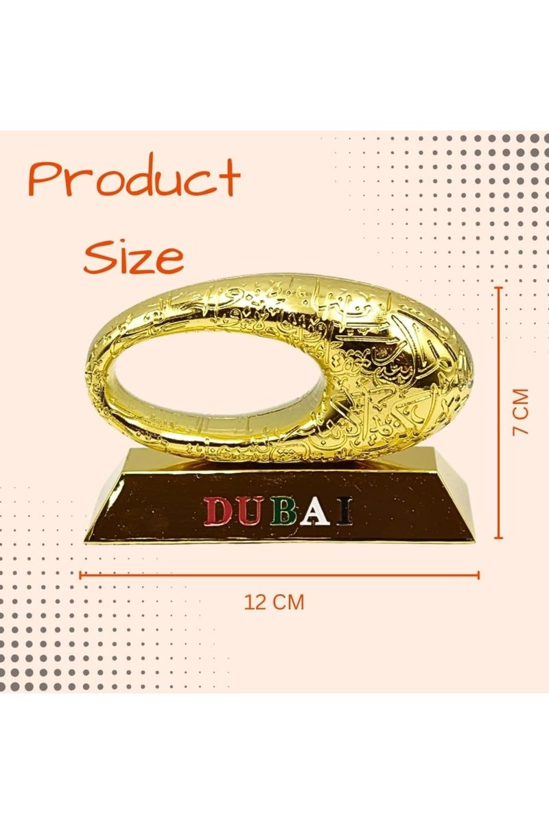 DUBAI FUTURE MUSEUM Dubai Museum of Future 3D Model, museum of Dubai table decor souvenirs Gold - Image 3