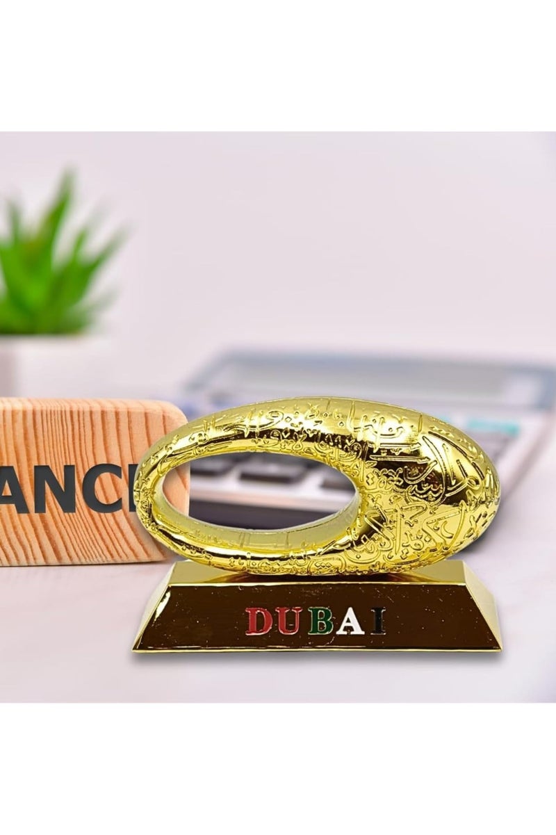 DUBAI FUTURE MUSEUM Dubai Museum of Future 3D Model, museum of Dubai table decor souvenirs Gold - Image 4