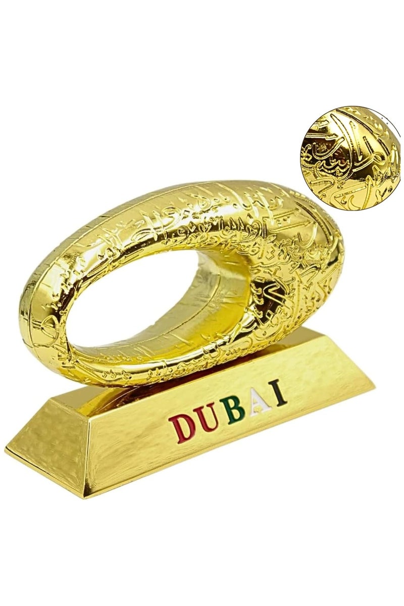 DUBAI FUTURE MUSEUM Dubai Museum of Future 3D Model, museum of Dubai table decor souvenirs Gold - Image 1