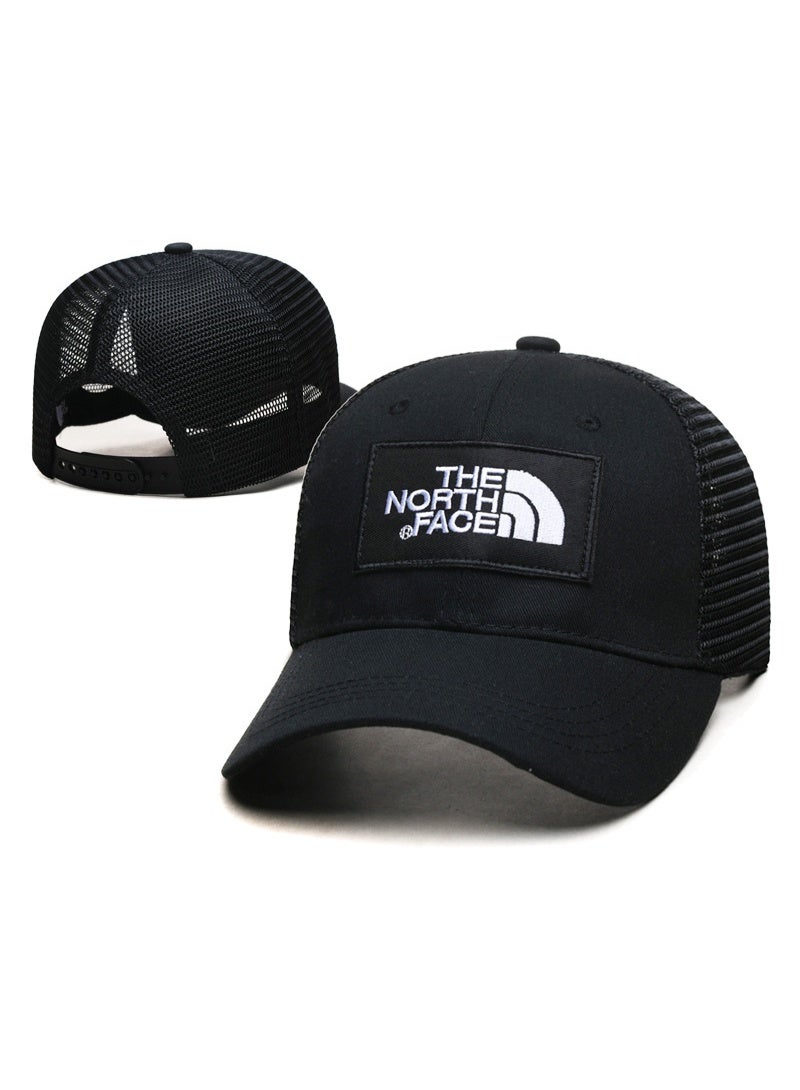 THE NORTH FACE قبعة شاحنة سوداء من ذا نورث فيس مع رقعة الشعار