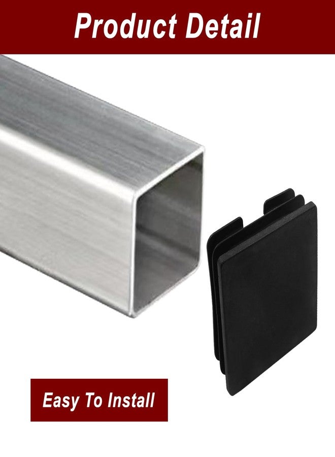 LifCratms 8 Pack 3 Inch (75mm) Square Plastic Plug, Square End Caps, Square Plastic End Caps Tubing Post End Cap for Square Tubing Post, Chairs and Furniture - Image 3