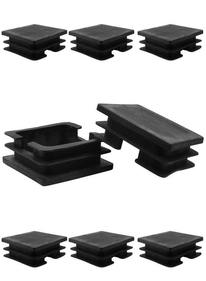 LifCratms 8 Pack 3 Inch (75mm) Square Plastic Plug, Square End Caps, Square Plastic End Caps Tubing Post End Cap for Square Tubing Post, Chairs and Furniture - Image 1