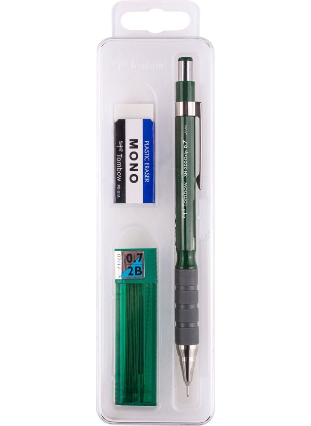 Sh-300 Grip 0.7 mm Plastic Box Set - Dark Green