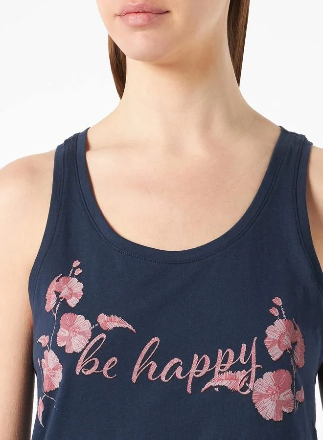 ترايامف Triumph International Women's Cotton Casual Pajama Set (10207491_Blue_M)