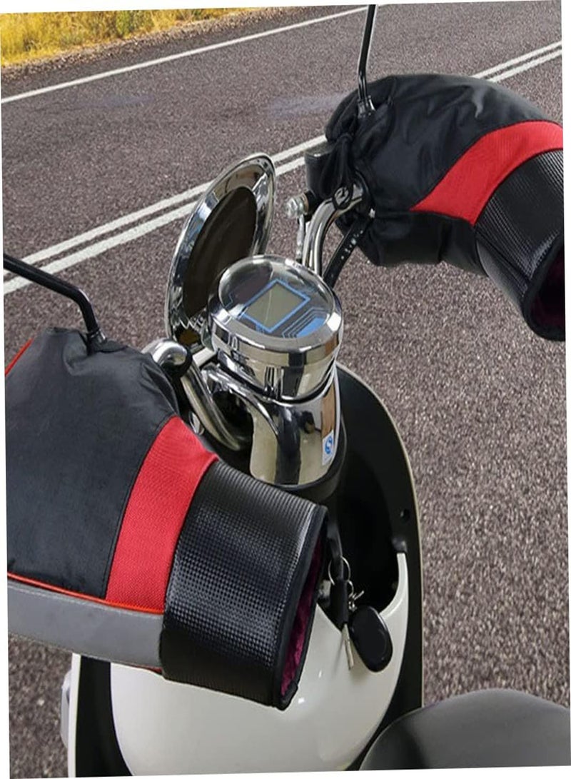 GGOOT Bike Handlebar Gloves Windproof Motorbike Handle Bar Muffs Gloves Motorcycle Handle Mittens 1pair, Bike Handlebar Gloves, Windproof Warm Handlebar Gloves, Windshield Motorcycle Handle Mittens  - Image 4