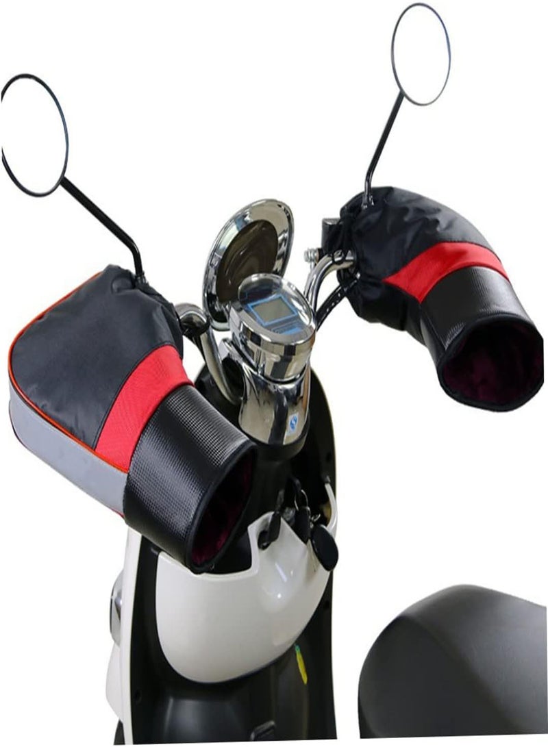 GGOOT Bike Handlebar Gloves Windproof Motorbike Handle Bar Muffs Gloves Motorcycle Handle Mittens 1pair, Bike Handlebar Gloves, Windproof Warm Handlebar Gloves, Windshield Motorcycle Handle Mittens  - Image 5