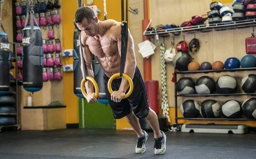 Massive Speed System XPEED Fitness Gymnastic Rings Pair Adjustable Strap for Bodyweight Safe Roman Rings for Gymnastic Pulling Up Hanging Arm & Body Conditioning Workout - Image 3