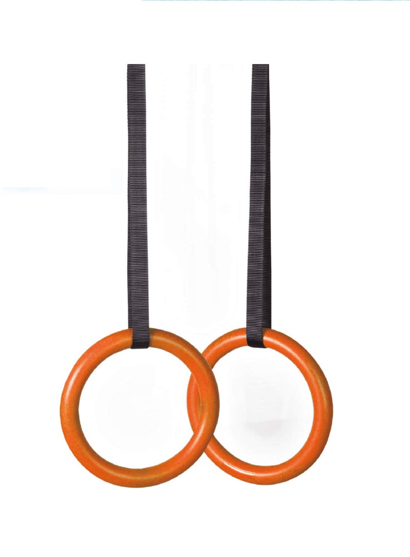 Massive Speed System XPEED Fitness Gymnastic Rings Pair Adjustable Strap for Bodyweight Safe Roman Rings for Gymnastic Pulling Up Hanging Arm & Body Conditioning Workout - Image 2