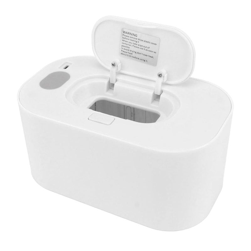 White USB Powered Wipe Warmer Dispenser Constant Temperature Large Capacity Heater For Infants - Image 1