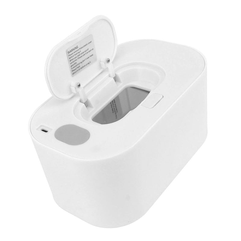 White USB Powered Wipe Warmer Dispenser Constant Temperature Large Capacity Heater For Infants - Image 4