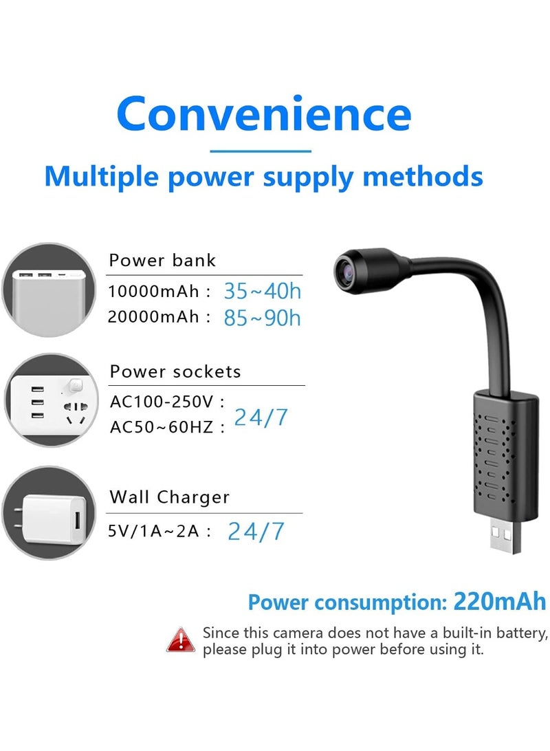 MUNTAQI Wireless Hidden Camera HD 1080P Mini Camera – Portable Small Security Camera with WiFi, Motion Detection, Night Vision, Live Remote View – Indoor/Outdoor Nanny Cam - Image 2
