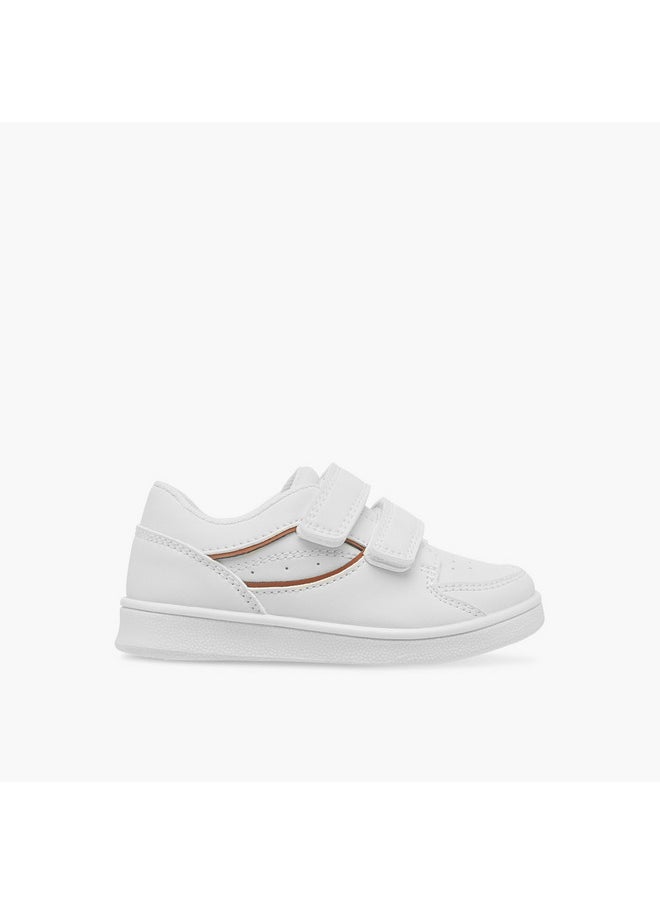 Barefeet Boys Panelled Sneakers with Hook and Loop Closure  - Image 3