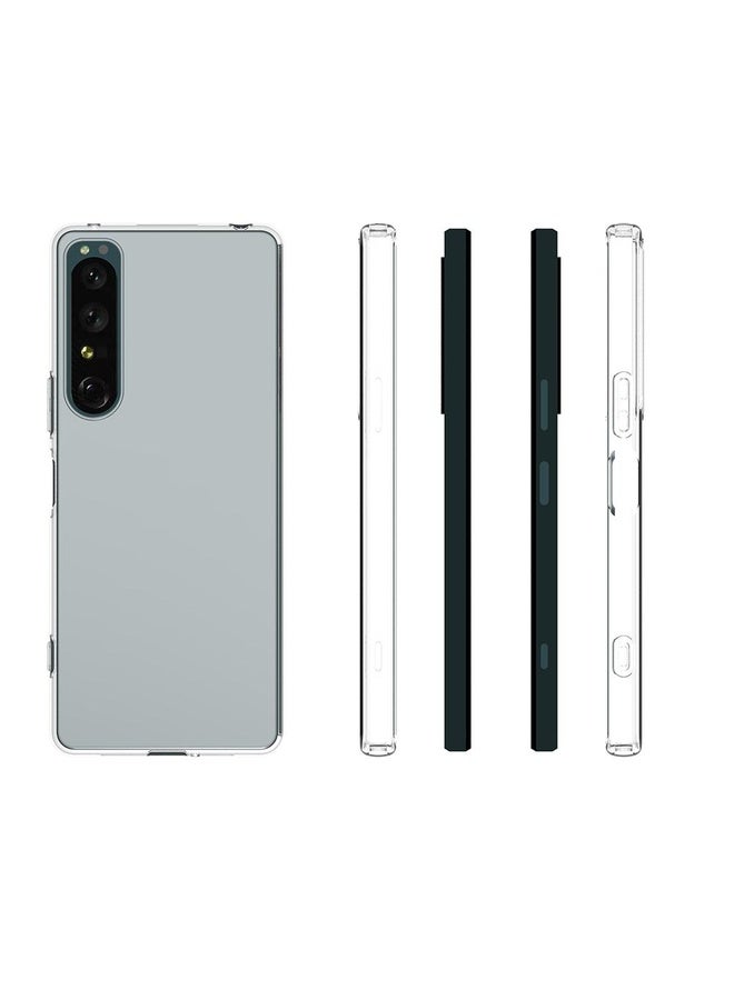 HuHa For Sony Xperia 1 IV Waterproof Texture TPU Phone Case(Transparent) - Image 2