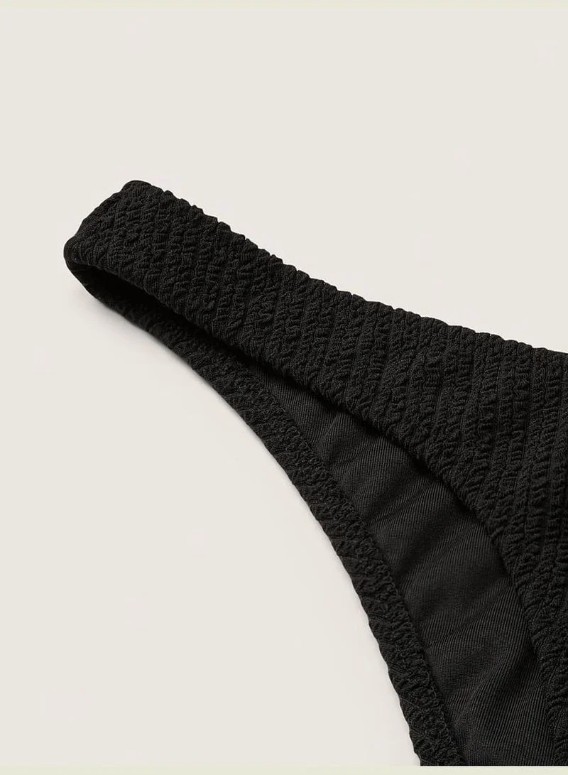 PINK Crinkle Brazilian Bikini Bottom