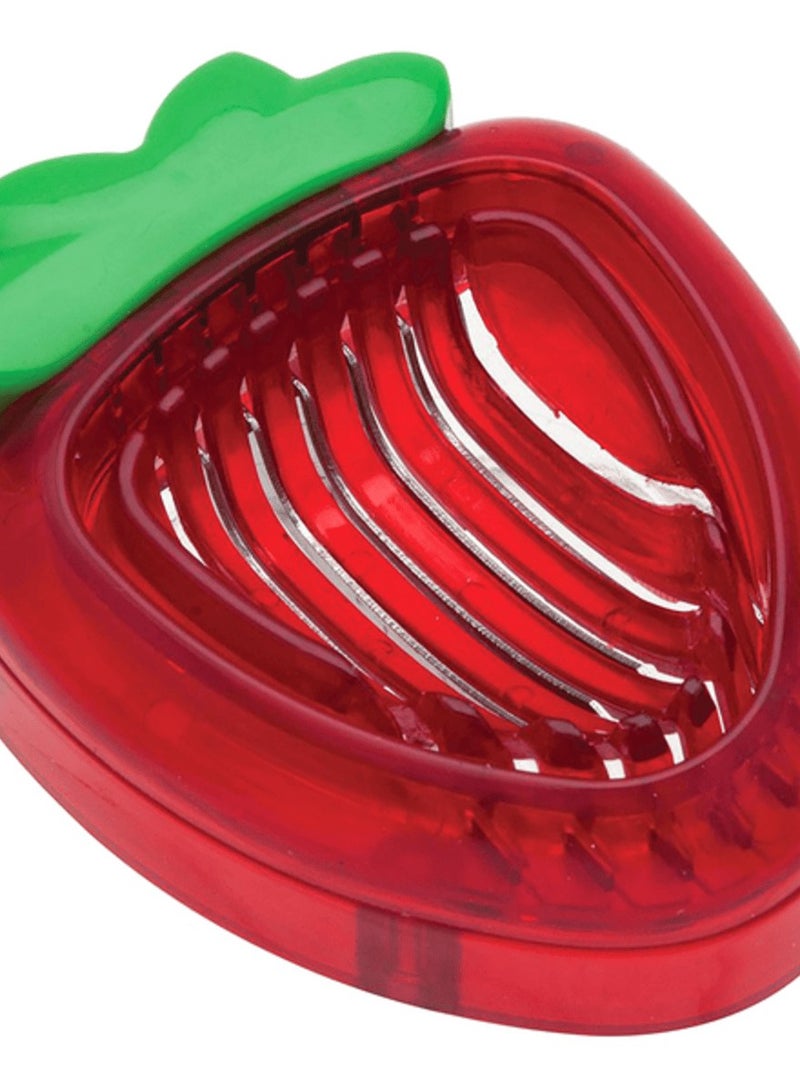 جوا سيمبلي سلايس، قطاعة فراولة آمنة للاستخدام في غسالة الأطباق، حمراء وأخضر، 88233، خالية من مادة BPA - Image 2