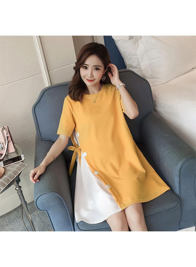 Maternity Dress Summer Dress Dress New Summer Internet Celebrity Fashion Out Mid-length Dress Summer Top Fashion 