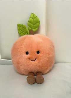 Jellycat Fun Peach Plush Toy - Soft Watermelon Peach Stuffed Doll, Cute Birthday Gift for Kids and Adults
