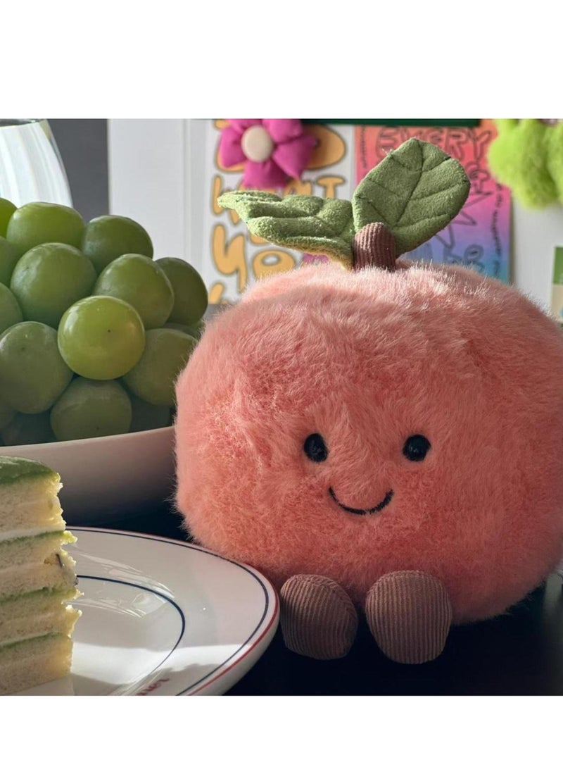Generic - Jellycat Fun Peach Plush Toy - Soft Watermelon Peach Stuffed Doll, Cute Birthday Gift for Kids and Adults - Image 1