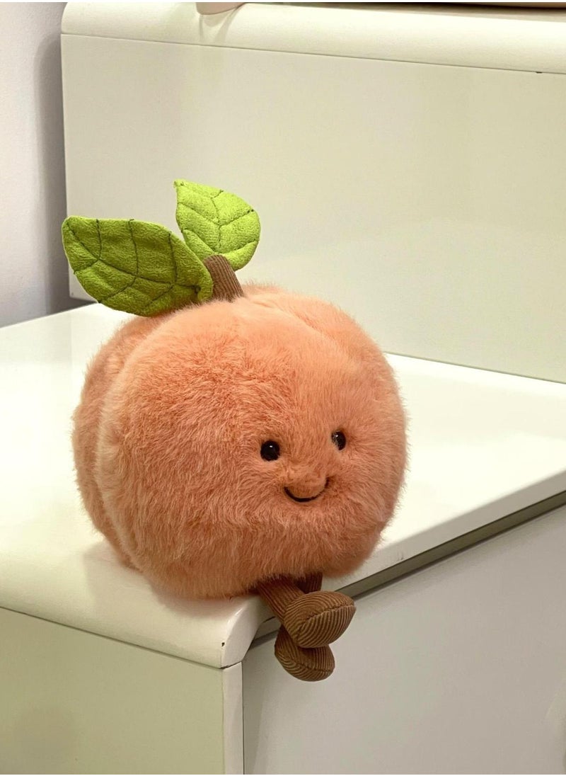 Generic - Jellycat Fun Peach Plush Toy - Soft Watermelon Peach Stuffed Doll, Cute Birthday Gift for Kids and Adults - Image 1
