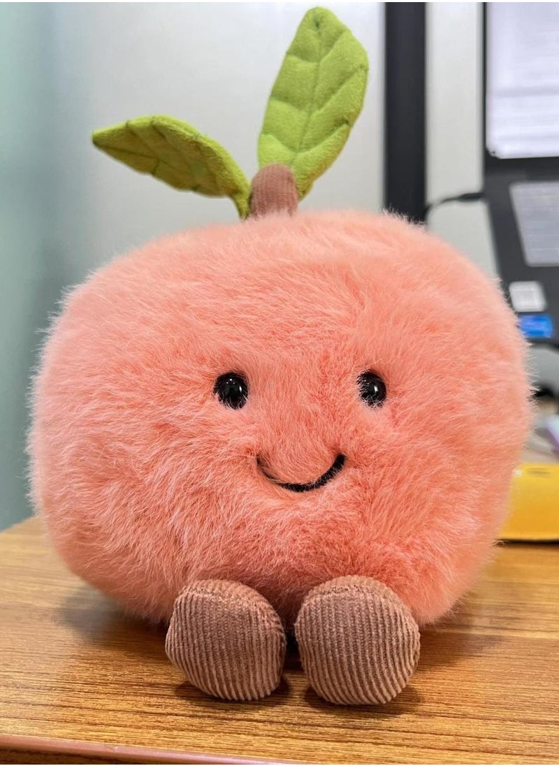 Generic - Jellycat Fun Peach Plush Toy - Soft Watermelon Peach Stuffed Doll, Cute Birthday Gift for Kids and Adults - Image 1