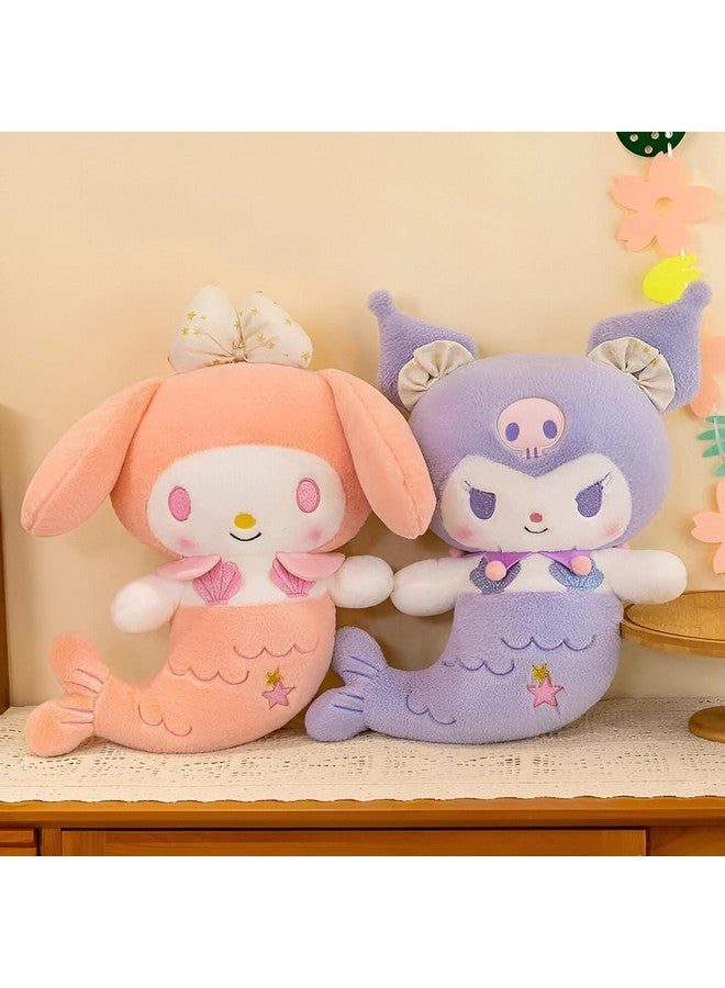 Tickles Anime Mermaid Soft Stuffed Plush Animal Toy for Kids Boys & Girls Birthday Gifts (Size: 35 cm Color: Purple) - Image 3