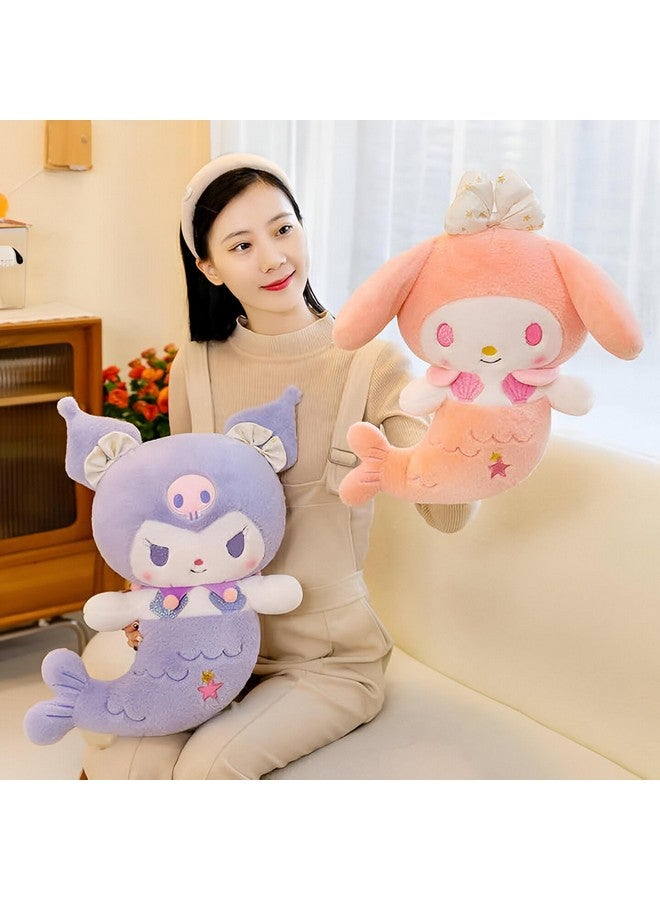 Tickles Anime Mermaid Soft Stuffed Plush Animal Toy for Kids Boys & Girls Birthday Gifts (Size: 35 cm Color: Purple) - Image 4