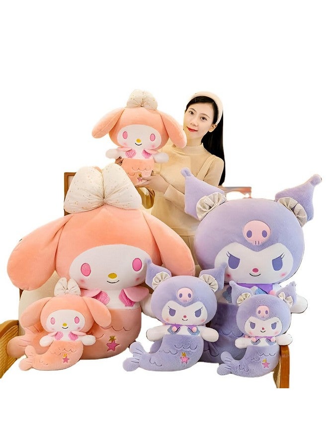 Tickles Anime Mermaid Soft Stuffed Plush Animal Toy for Kids Boys & Girls Birthday Gifts (Size: 35 cm Color: Purple) - Image 5