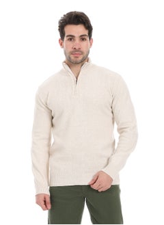 Zipper Closure Pullover_Off White