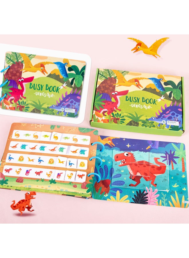 Children's Early Education Enlightenment Animal Quiet Busybook Paste Book Educational Toys Repeated Stickers Busy Book-Color:【Color Boxed D Style】 Life Style - Image 5