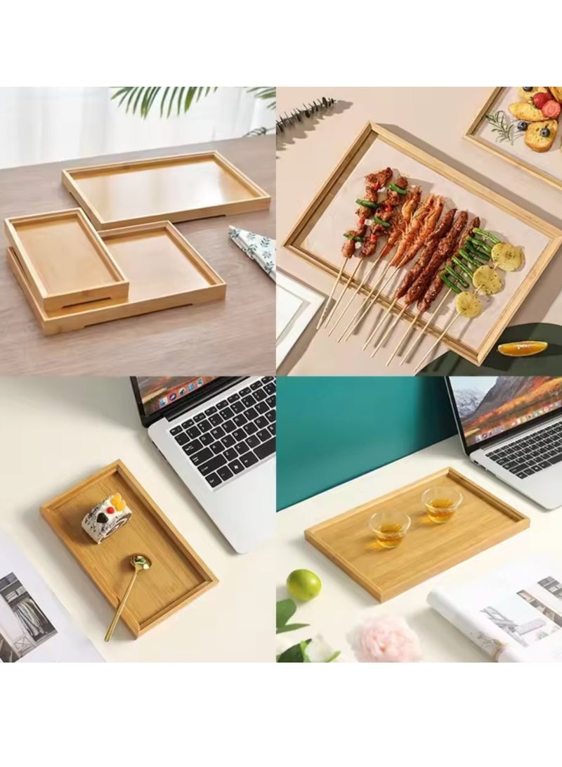حياة جيدة 1PCS علبة من الخشب الخيزران ، لوحة متعددة الأغراض ، يمكن أن تحتوي على اللحوم المشوية والجبن والفواكه والخبز والقهوة والحلويات ، وهو الخيار المثالي للديكور عيد الأضحى ومهر رمضان - Image 3