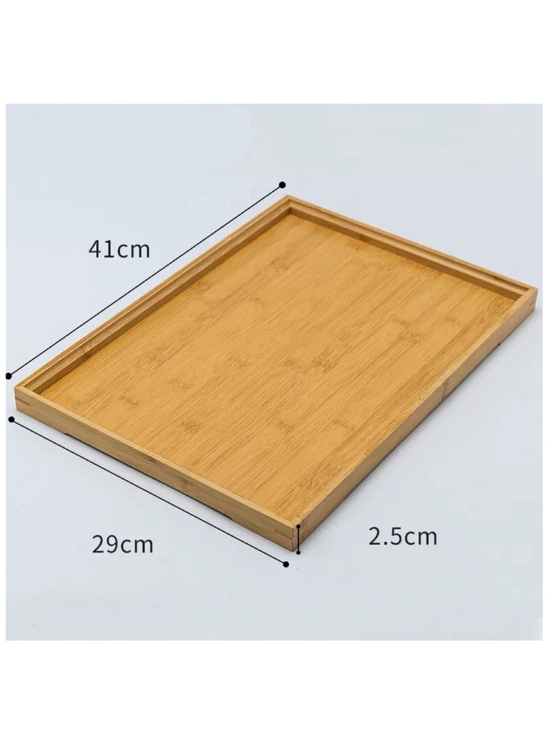حياة جيدة 1PCS علبة من الخشب الخيزران ، لوحة متعددة الأغراض ، يمكن أن تحتوي على اللحوم المشوية والجبن والفواكه والخبز والقهوة والحلويات ، وهو الخيار المثالي للديكور عيد الأضحى ومهر رمضان - Image 4