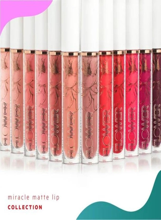 Flower Beauty Miracle Matte Liquid Lip Color - Vividly Bold & Creaseless Matte Liquid Lipstick, Comfortable All Day High Impact Makeup Color (Soft Berry) - Image 4