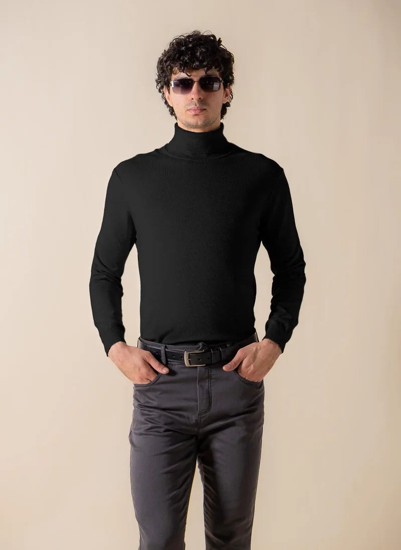 SHAPES FINE KNIT TURTLE-NECK SWEATER